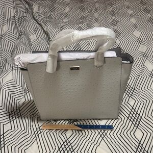 Kate Spade Light Gray Tote Bag
